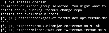 安卓 Termux 开启 SSH插图